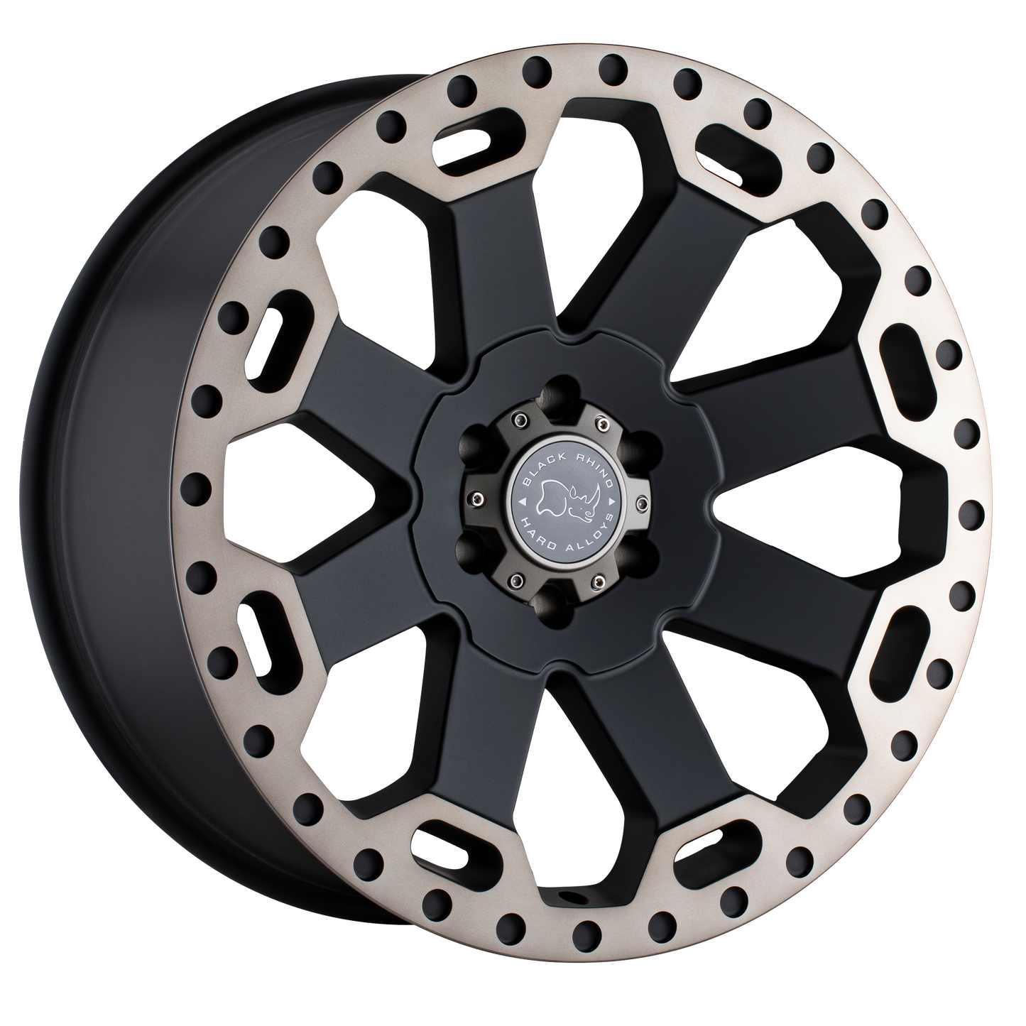 Black Rhino WARLORD 18X9 -12 8X165.1/8X6.5 MATTE BLACK W/ MACHINED DARK TINT