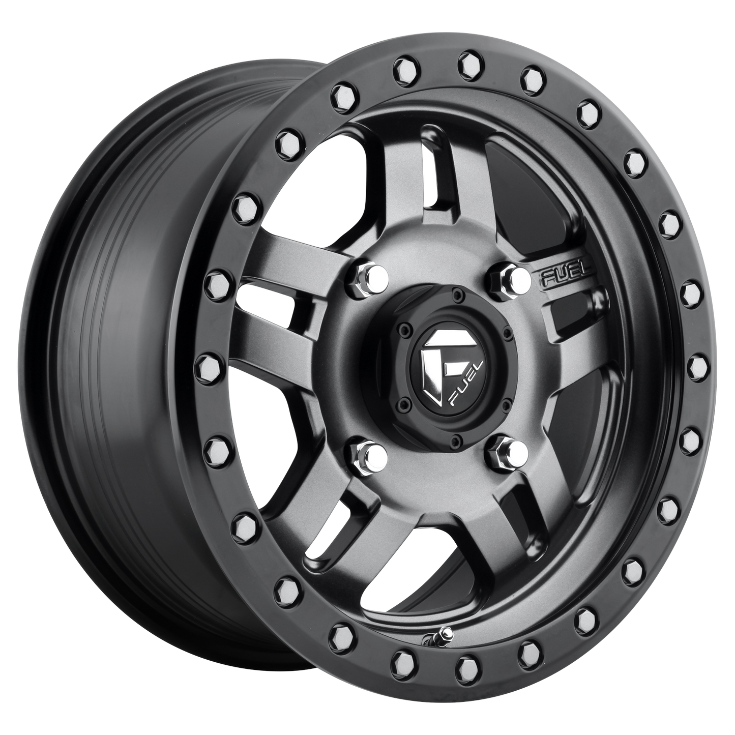 ANZA 16x8 6x139.70 MATTE GUN METAL BLACK BEAD RING (1 mm) - Tires and Engine Performance