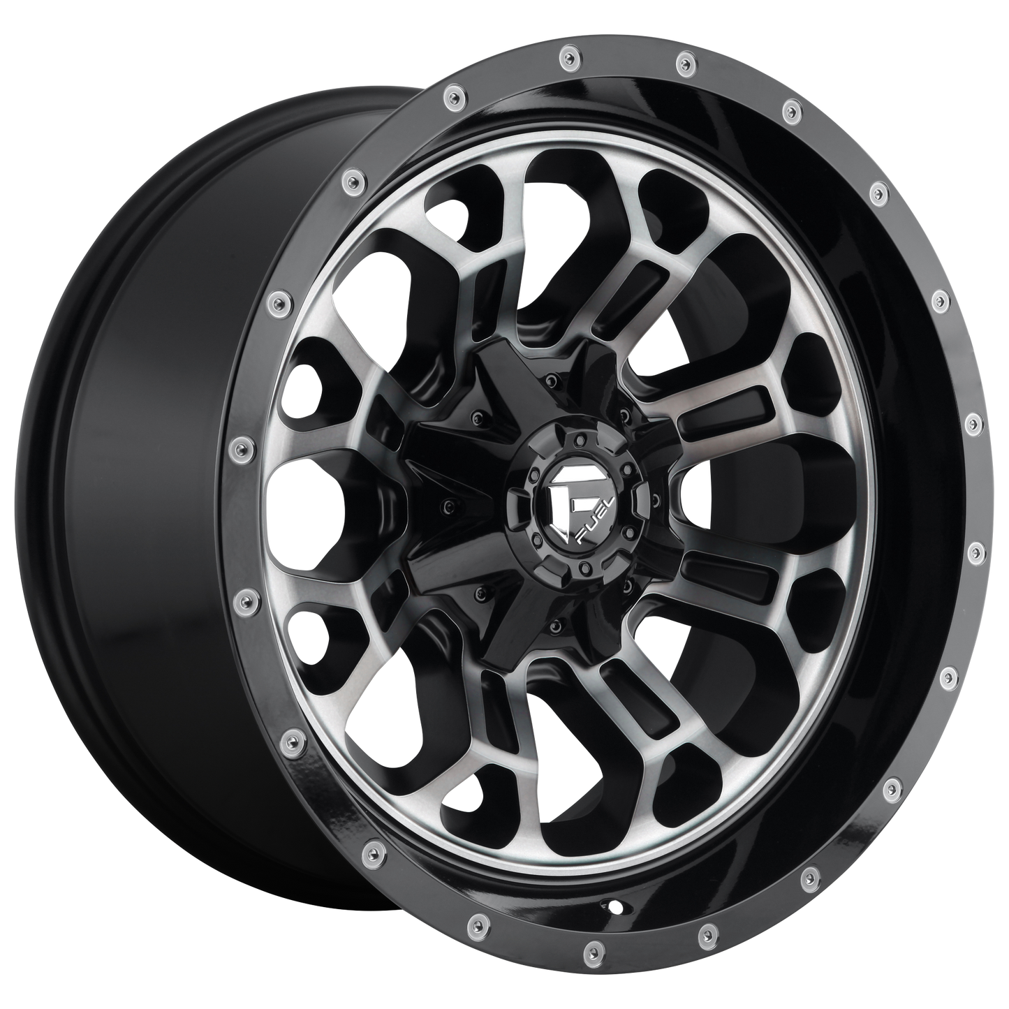 CRUSH 20x9 6x135.00/6x139.70 GLOSS MACHINED DOUBLE DARK TINT (20 mm) - Tires and Engine Performance