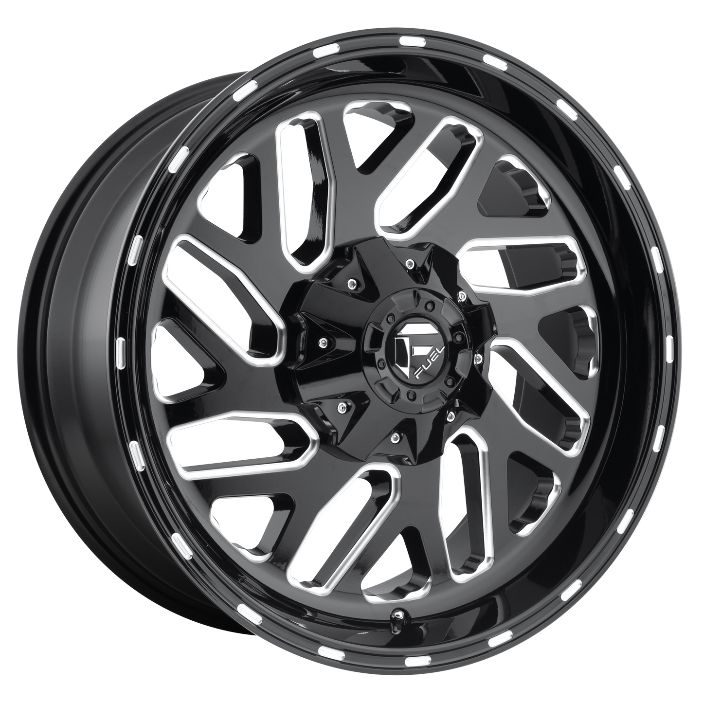 TRITON 22x10 6x135.00/6x139.70 GLOSS BLACK MILLED (-19 mm) - Tires and Engine Performance