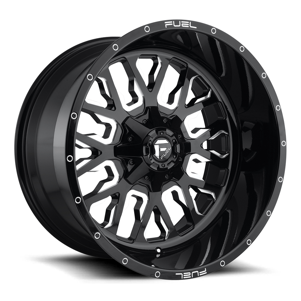 STROKE 22x14 8x165.10 GLOSS BLACK MILLED (-75 mm) - Tires and Engine Performance
