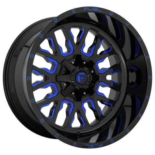 STROKE 20x9 5x139.70/5x150.00 GLOSS BLACK BLUE TINTED CLEAR (1 mm) - Tires and Engine Performance