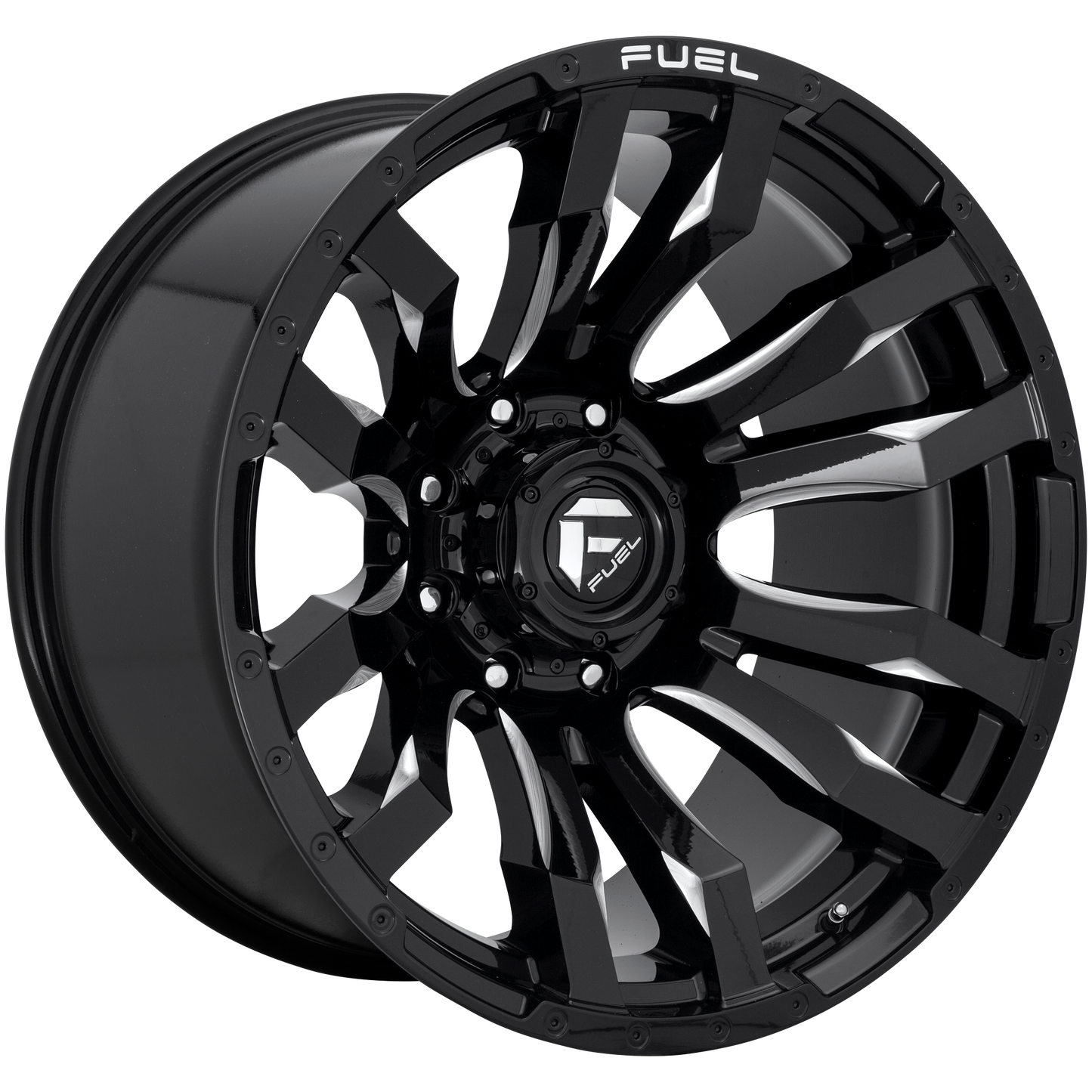 BLITZ 18x9 6x135.00 GLOSS BLACK MILLED (1 mm) - Tires and Engine Performance