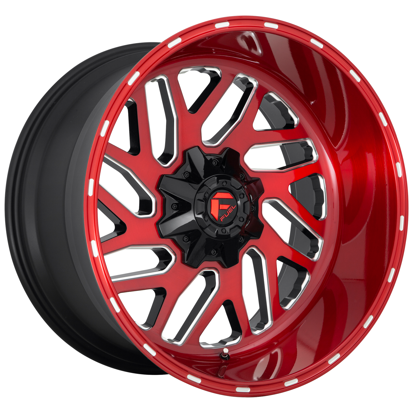 TRITON 22x10 5x114.30/5x127.00 CANDY RED MILLED (-18 mm) - Tires and Engine Performance