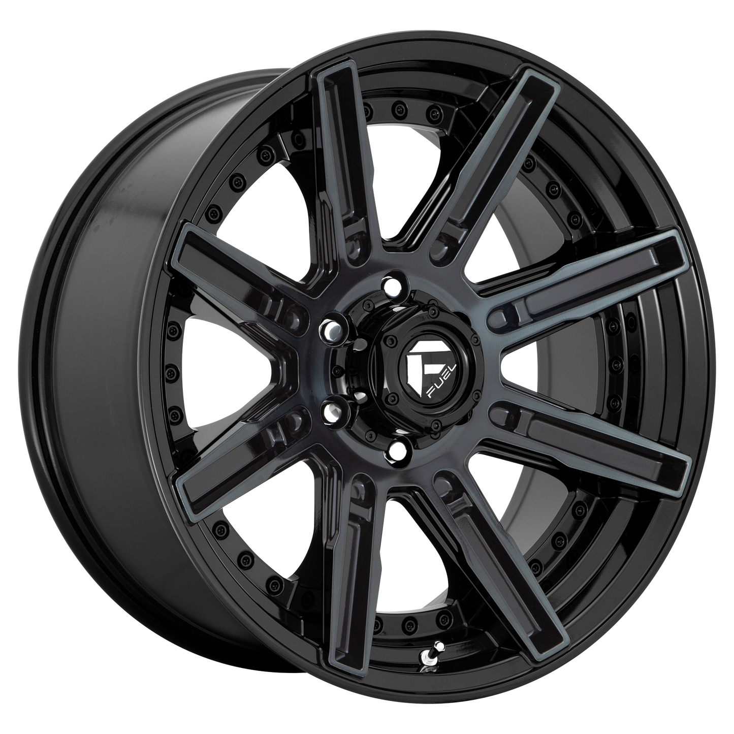 ROGUE 20x10 5x127.00 GLOSS MACHINED DOUBLE DARK TINT (-18 mm) - Tires and Engine Performance