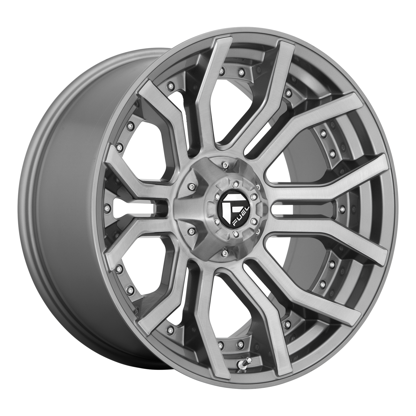 RAGE PLATINUM 20x10 5x127.00/5x139.70 BRUSHED GUN METAL TINTED CLEAR (-18 mm) - Tires and Engine Performance