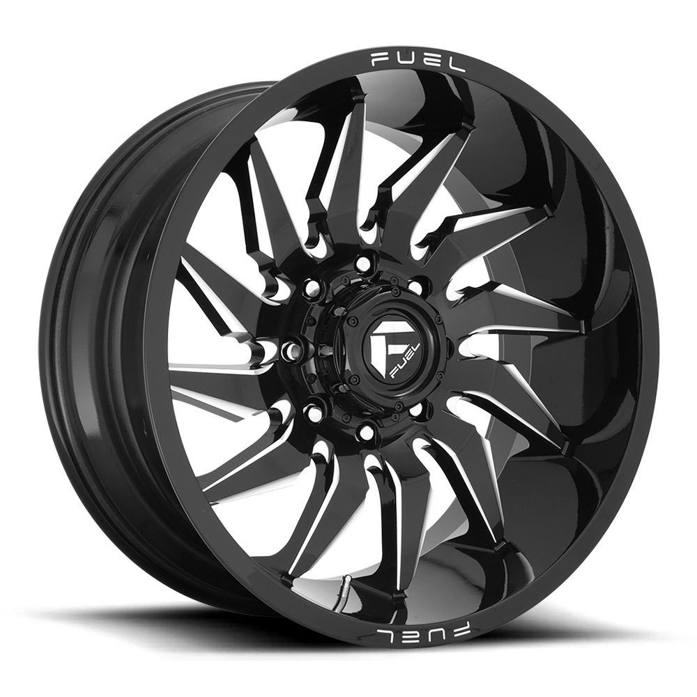 SABER 20x9 6x139.70 GLOSS BLACK MILLED (1 mm) - Tires and Engine Performance