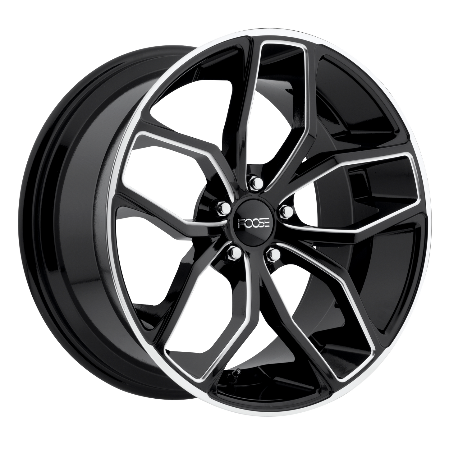 OUTCAST 20x8.5 5x114.30 GLOSS BLACK MILLED (35 mm) - Tires and Engine Performance