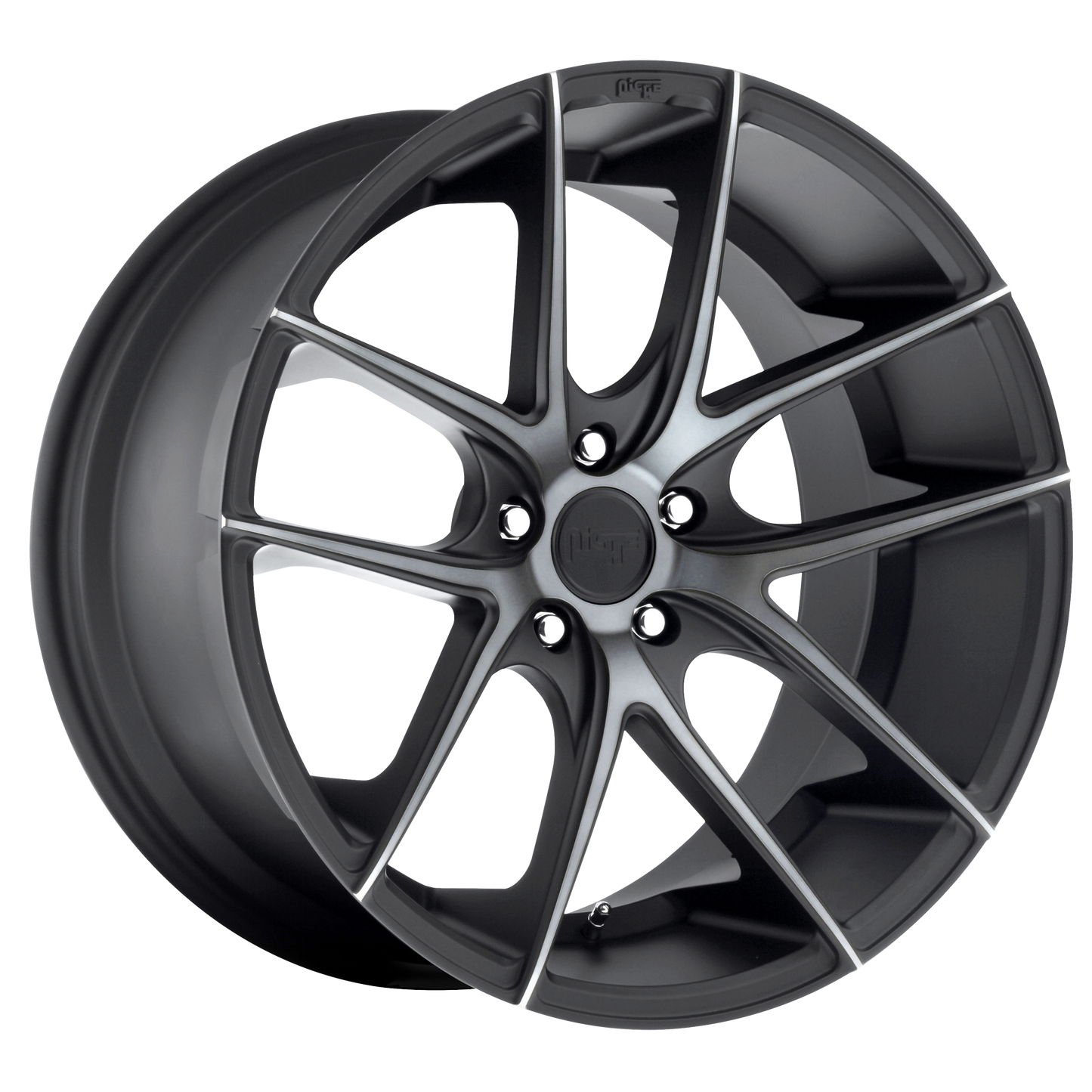 TARGA 18x8 5x110.00 MATTE BLACK DOUBLE DARK TINT (40 mm) - Tires and Engine Performance