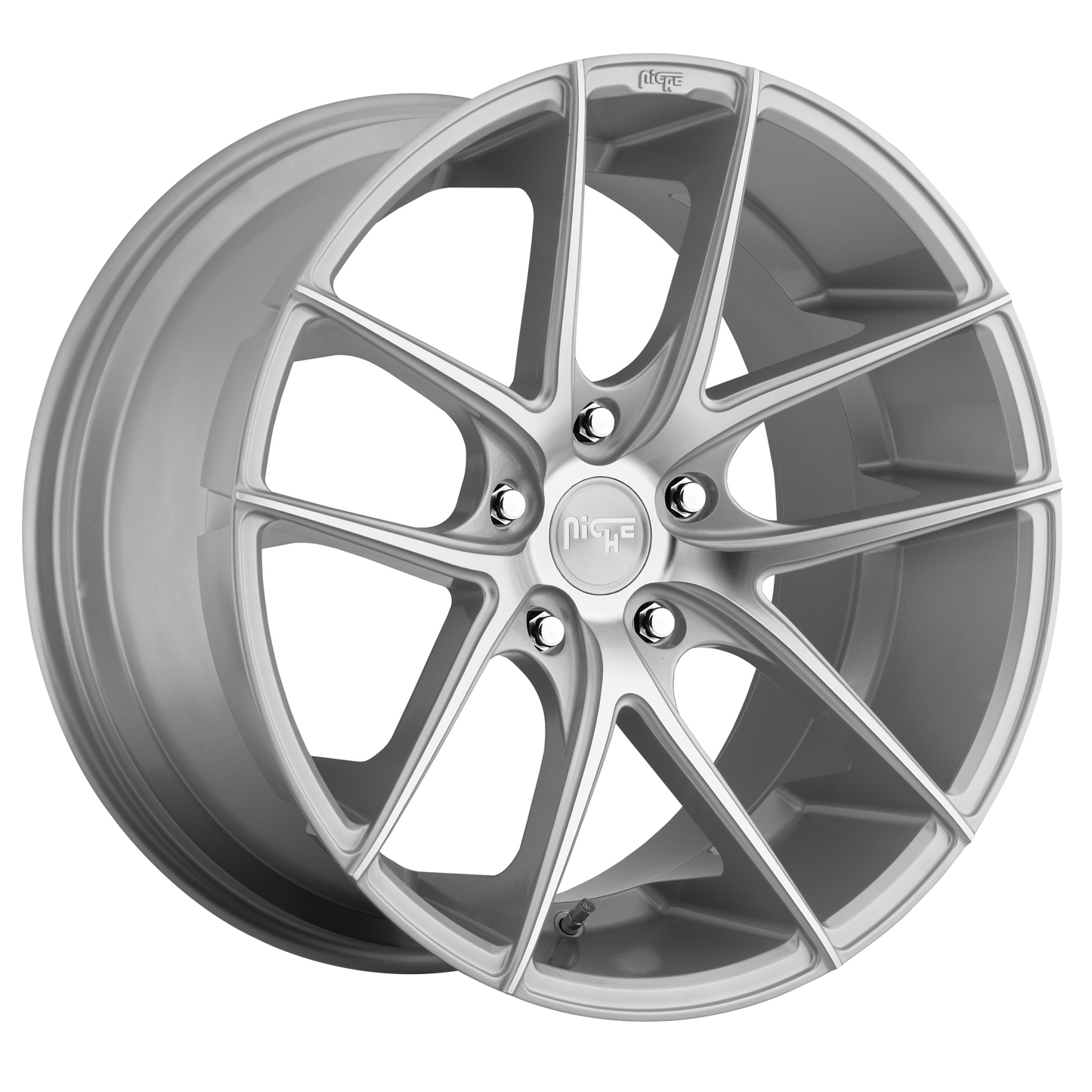 TARGA 20x8.5 5x114.30 GLOSS SILVER MACHINED (35 mm) - Tires and Engine Performance