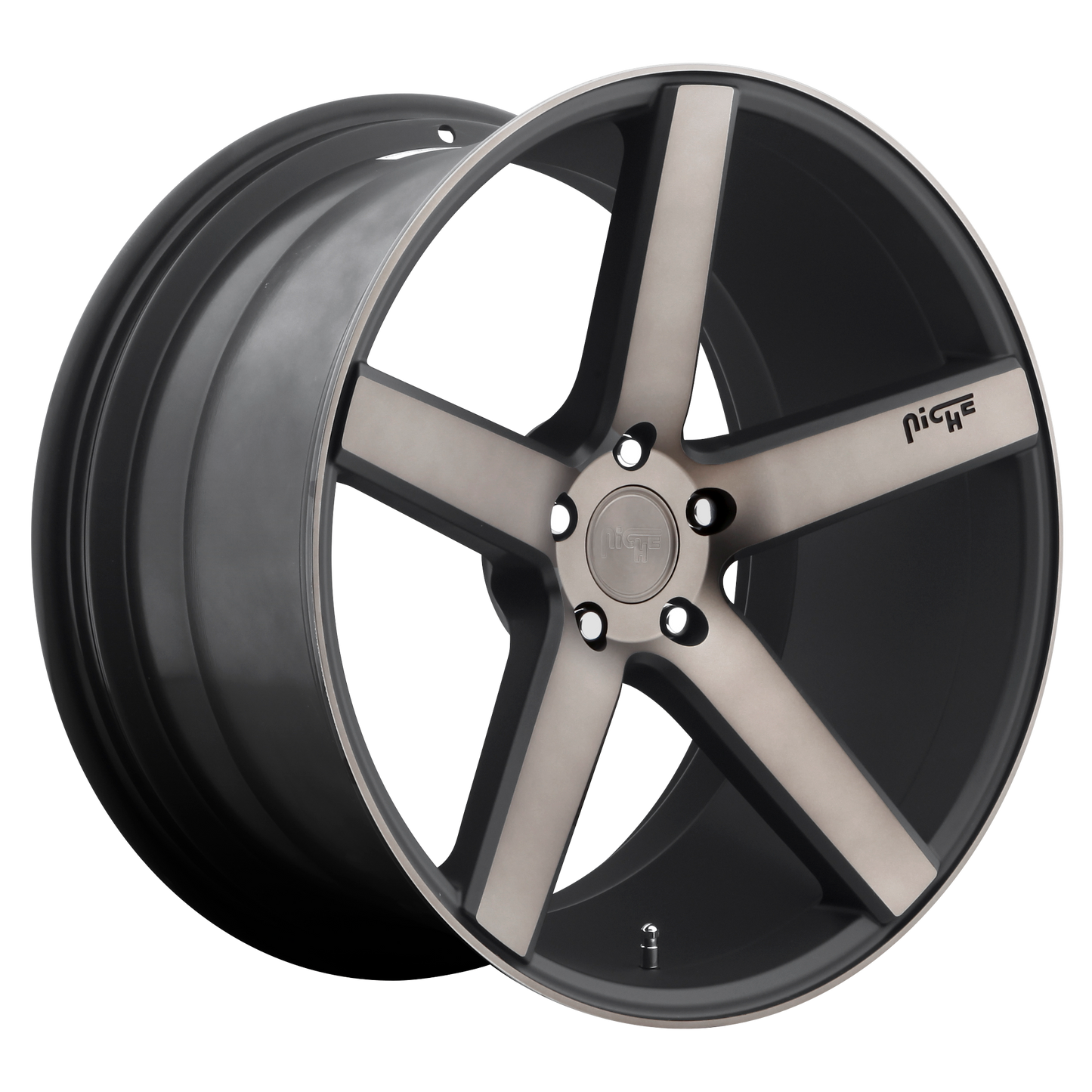 MILAN 22x10 5x127.00 MATTE BLACK MACHINED (35 mm) - Tires and Engine Performance