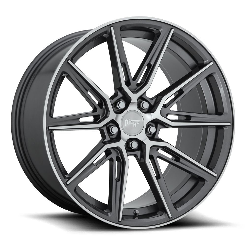 GEMELLO 20x10.5 5x114.30 GLOSS ANTHRACITE MACHINED (40 mm) - Tires and Engine Performance