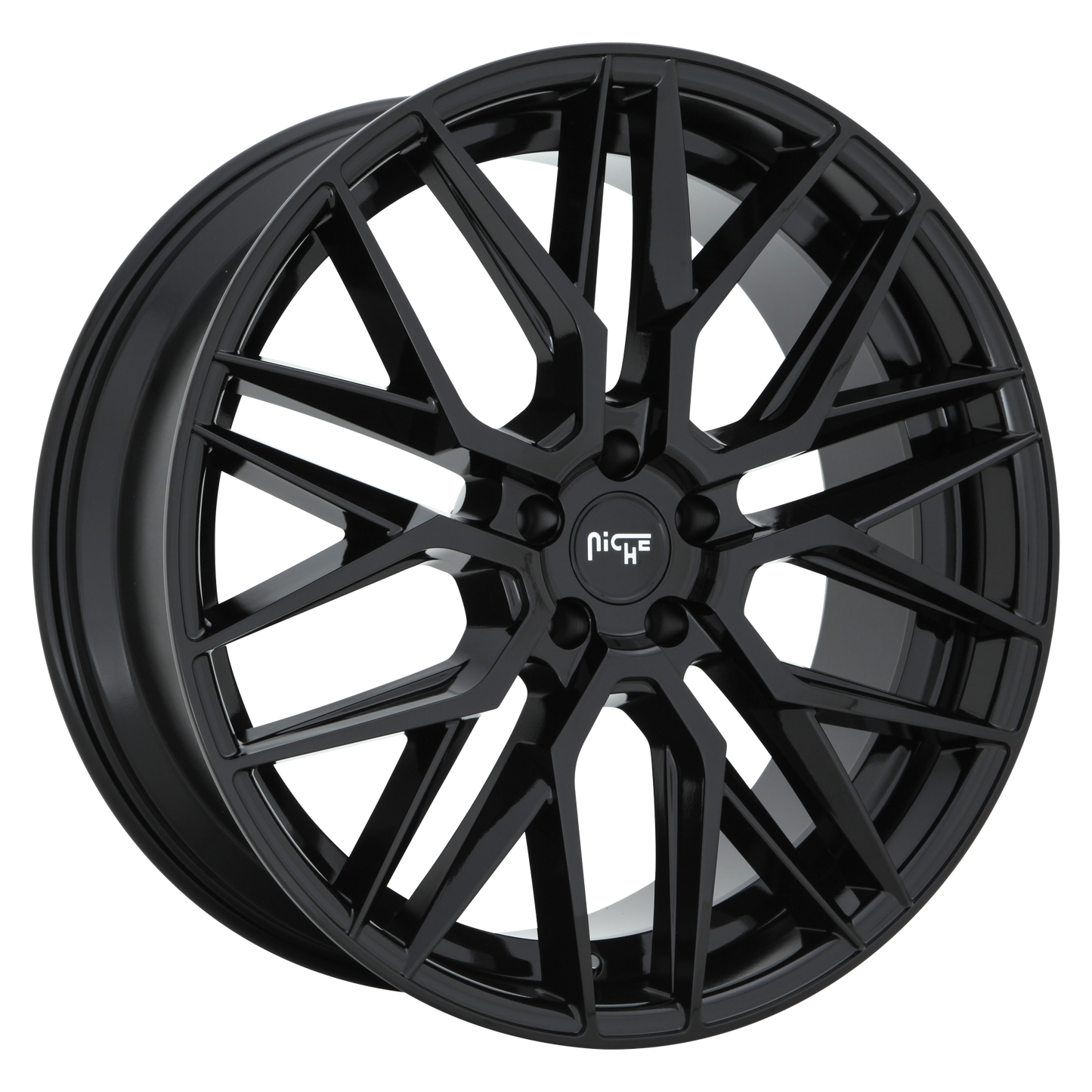 GAMMA 20x10.5 5x112.00 GLOSS BLACK (40 mm) - Tires and Engine Performance