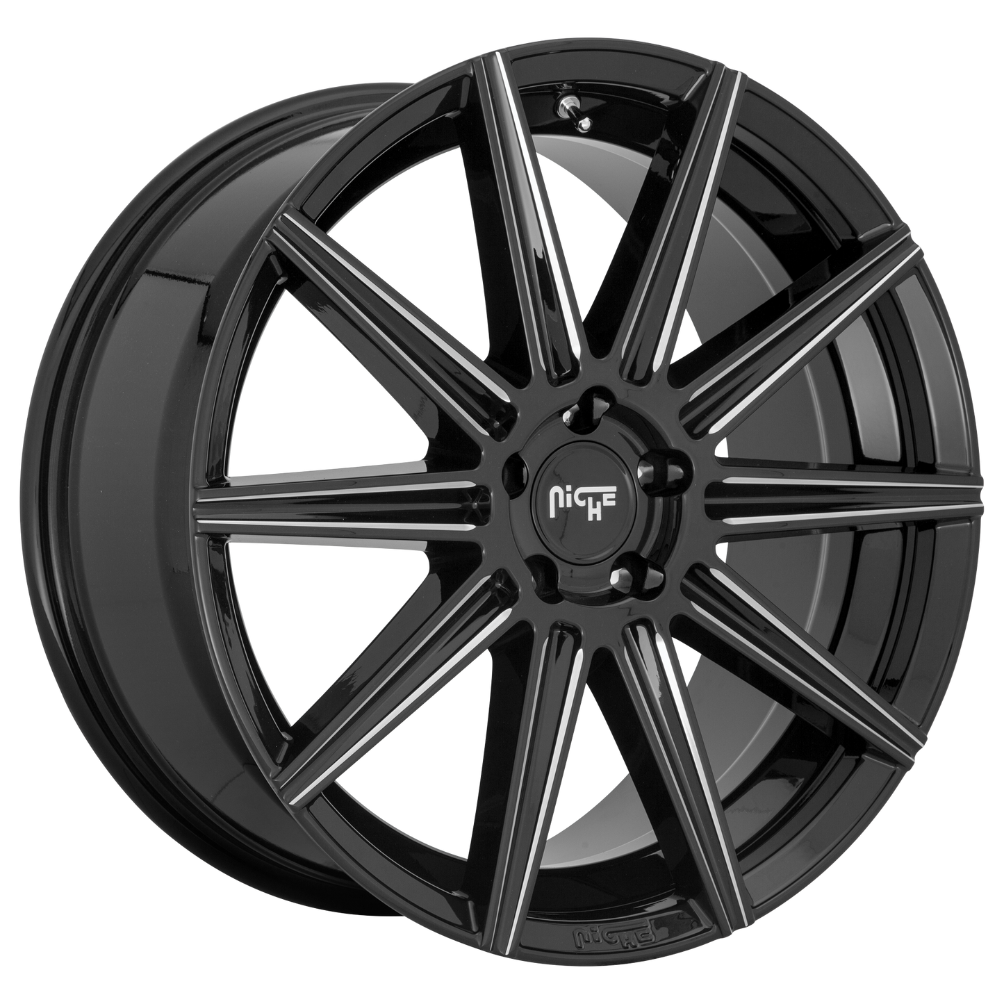 TIFOSI 20x9 5x115.00 GLOSS BLACK MILLED (38 mm) - Tires and Engine Performance