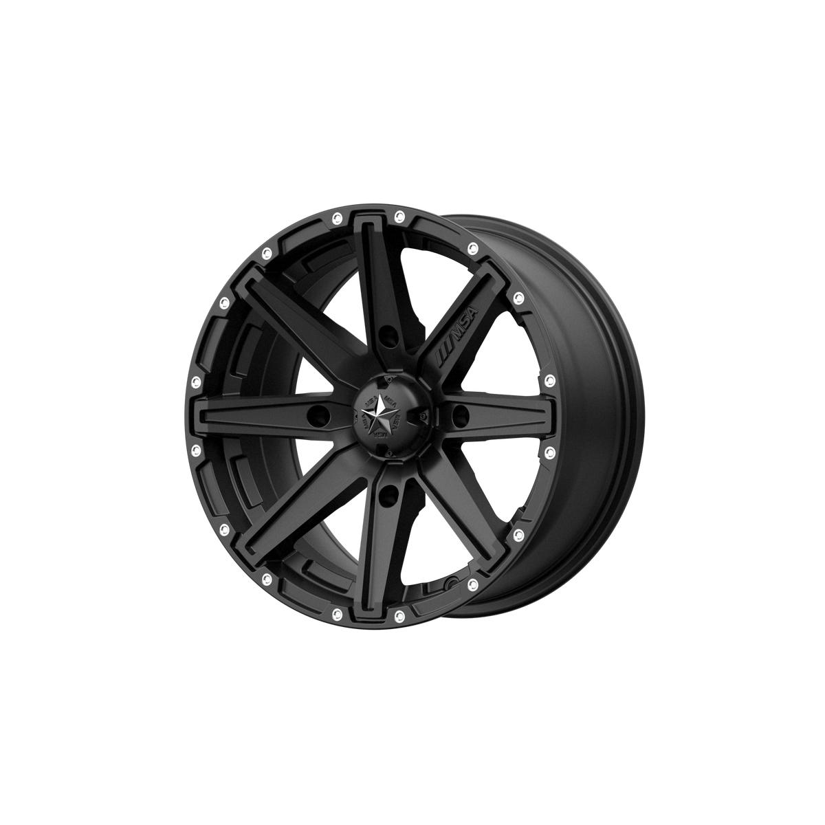 CLUTCH 14x7 4x110.00 SATIN BLACK (-47 mm) - Tires and Engine Performance