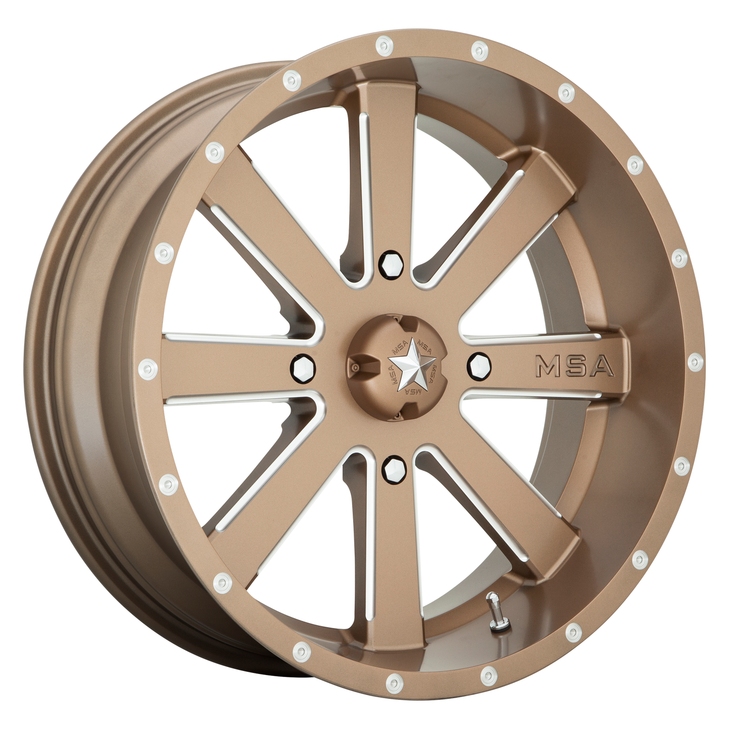 FLASH 20x7 4x156.00 BRONZE MILLED (0 mm) - Tires and Engine Performance