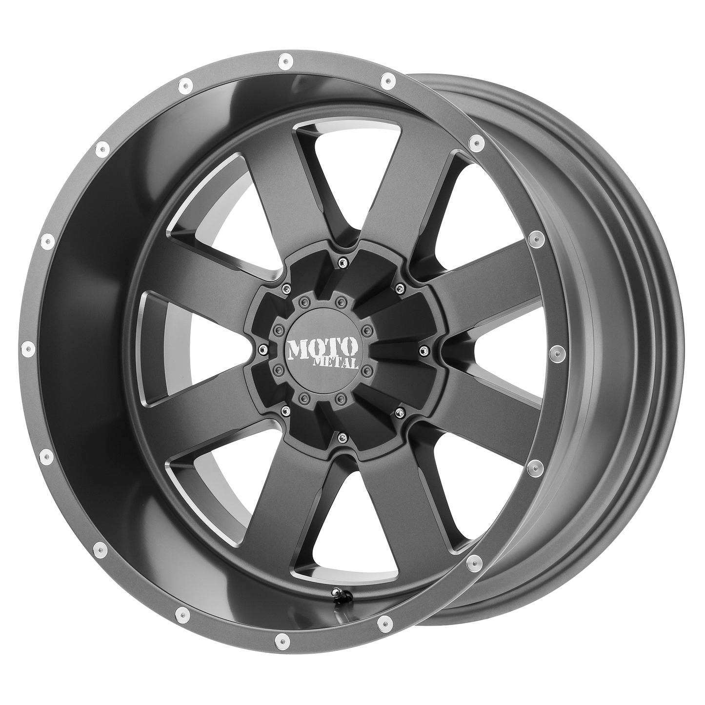 MO962 20x10 6x139.70 SATIN GRAY MILLED (-24 mm) - Tires and Engine Performance