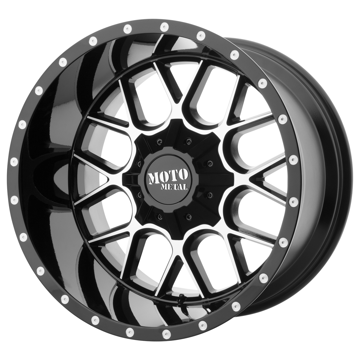 SIEGE 20x9 Blank GLOSS BLACK MACHINED (18 mm) - Tires and Engine Performance