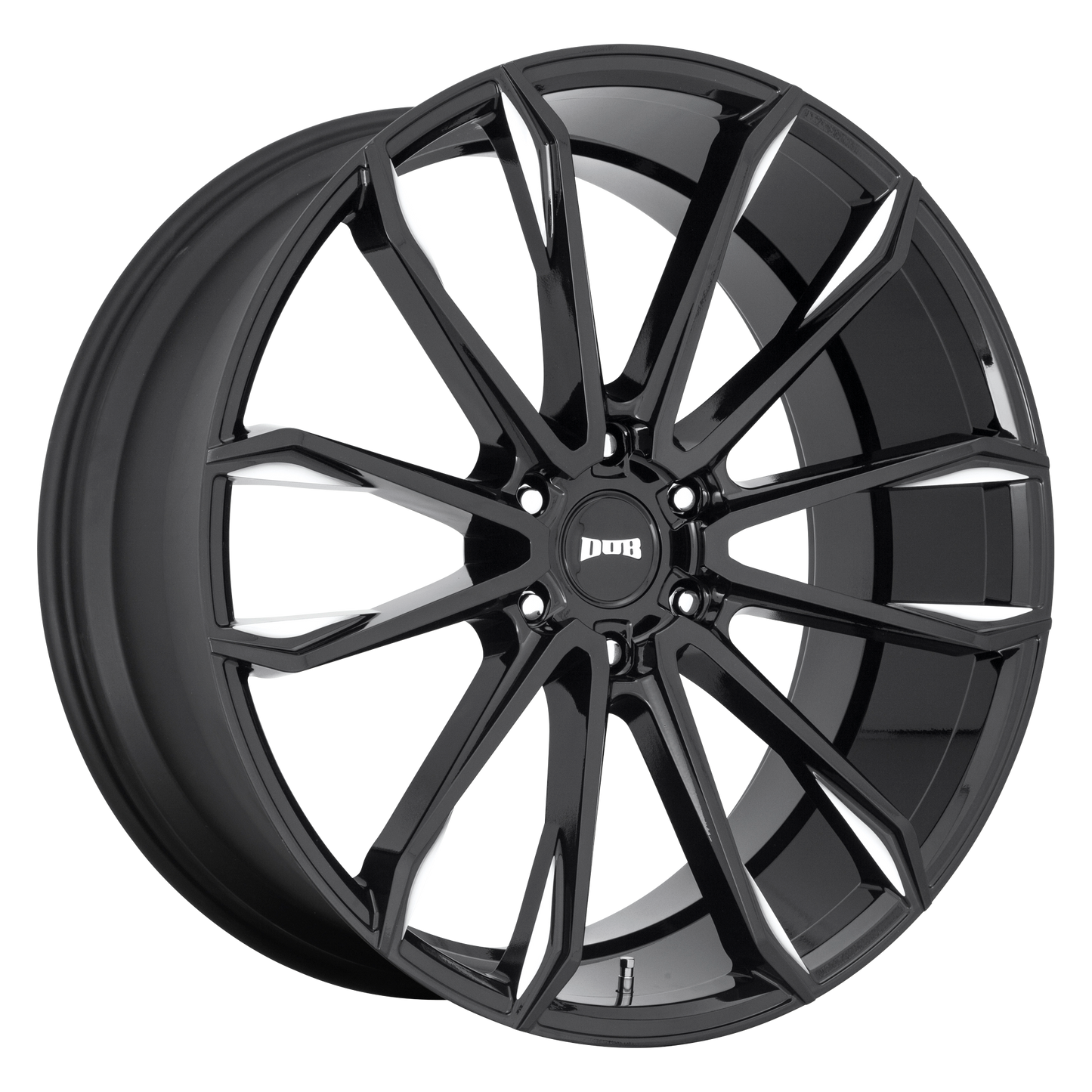 CLOUT 24x10 6x135.00 GLOSS BLACK MILLED (30 mm) - Tires and Engine Performance