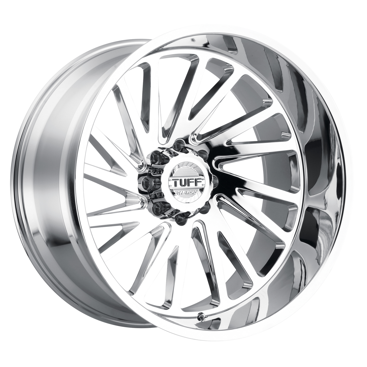 TUFF AT T2A 24x14 -72 6x139.7(6x5.5) Chrome - Tires and Engine Performance