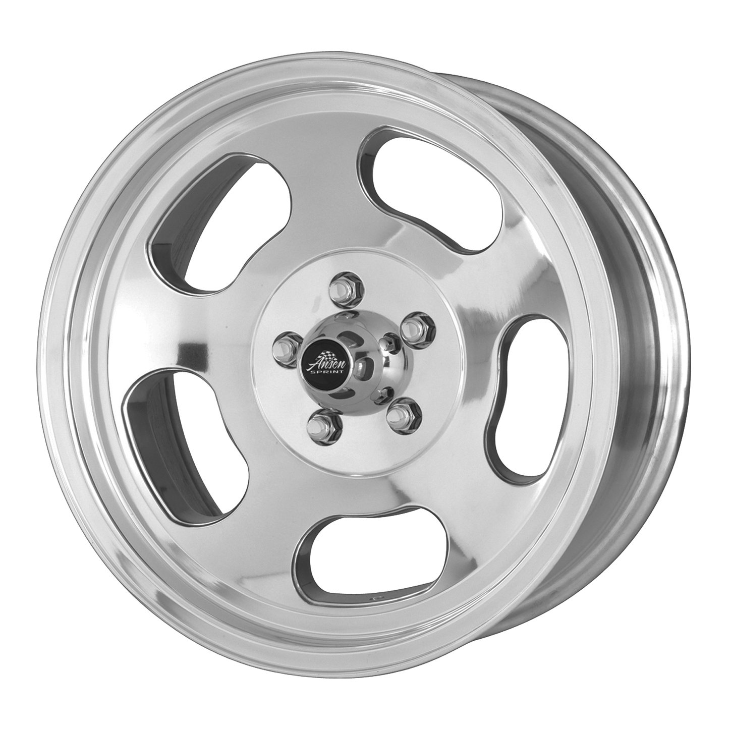 American Racing Vintage VN69 ANSEN SPRINT 15X8 0 5X114.3 POLISHED