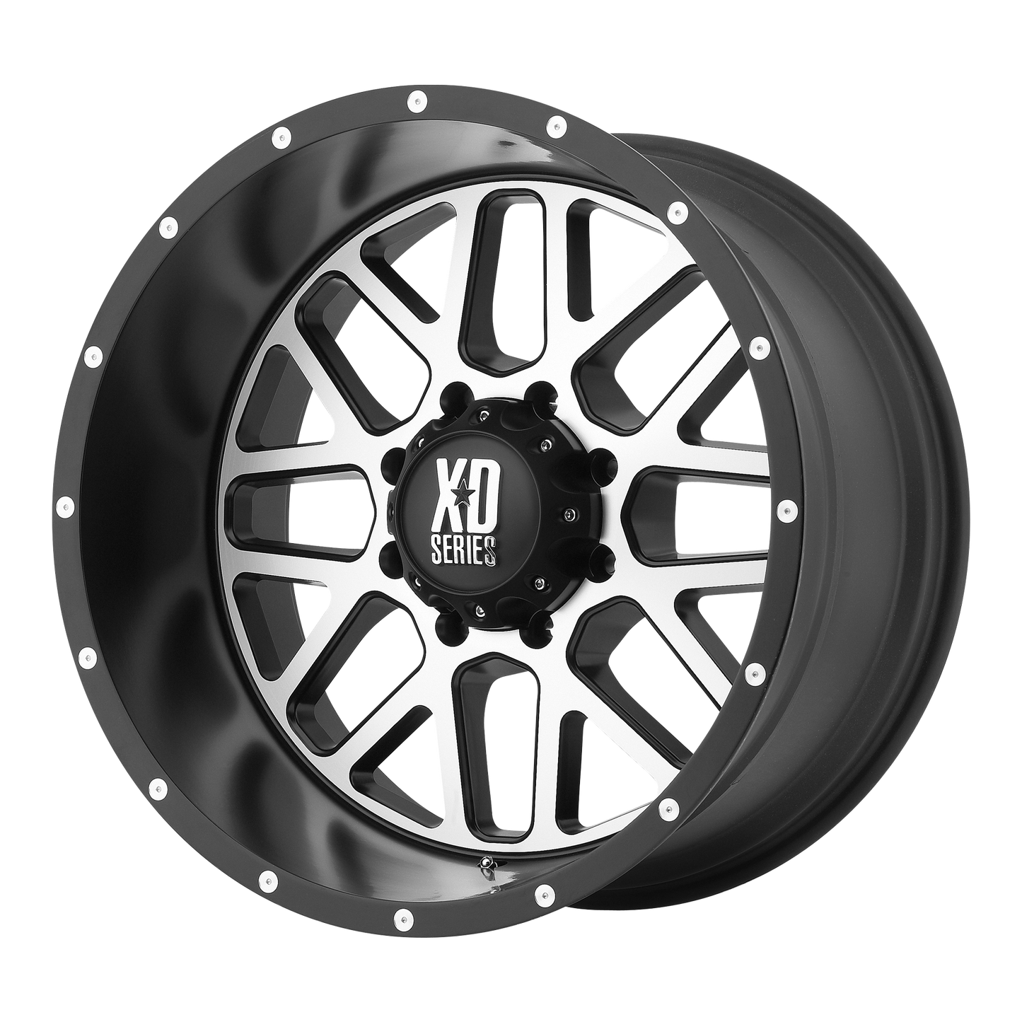 GRENADE 20x10 5x127.00 SATIN BLACK W/ MACHINED FACE (-24 mm) - Tires and Engine Performance
