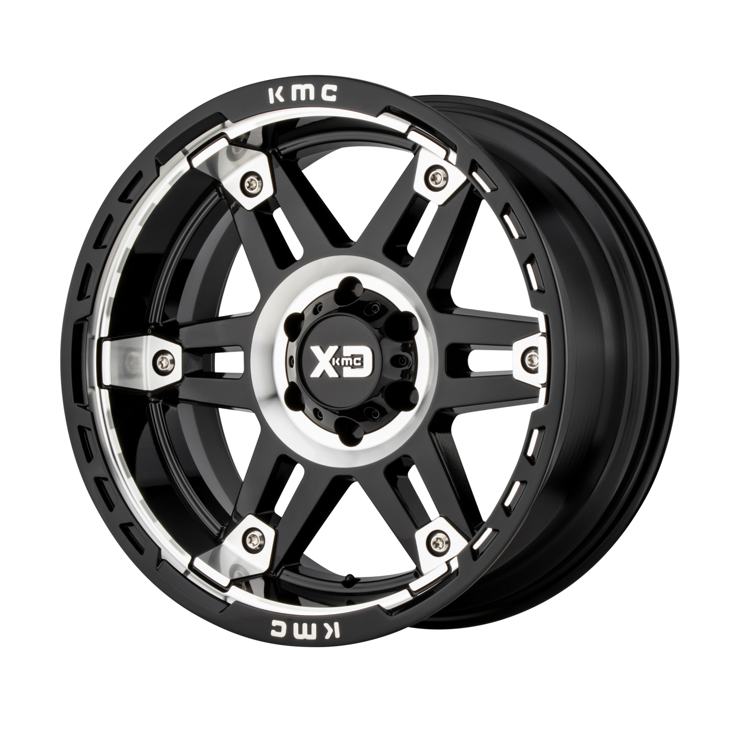 SPY II 17x8 6x139.70 GLOSS BLACK MACHINED (18 mm) - Tires and Engine Performance