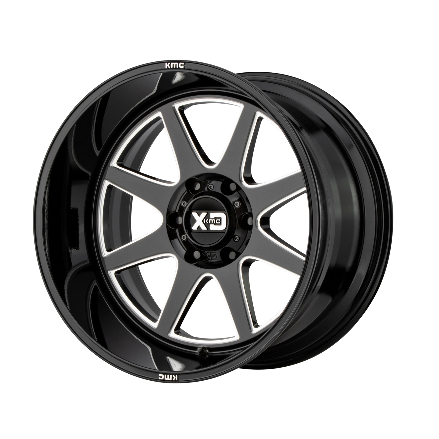 PIKE 22x12 6x135.00 GLOSS BLACK MILLED (-44 mm) - Tires and Engine Performance