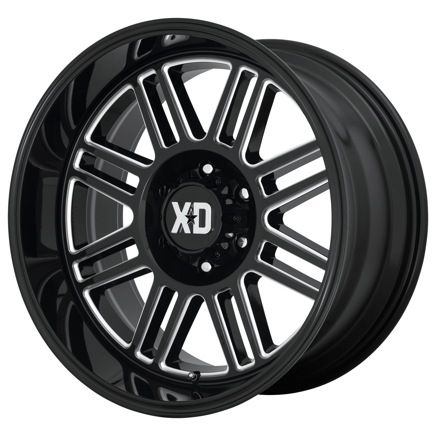 CAGE 20x10 8x165.10 GLOSS BLACK MILLED (-18 mm) - Tires and Engine Performance
