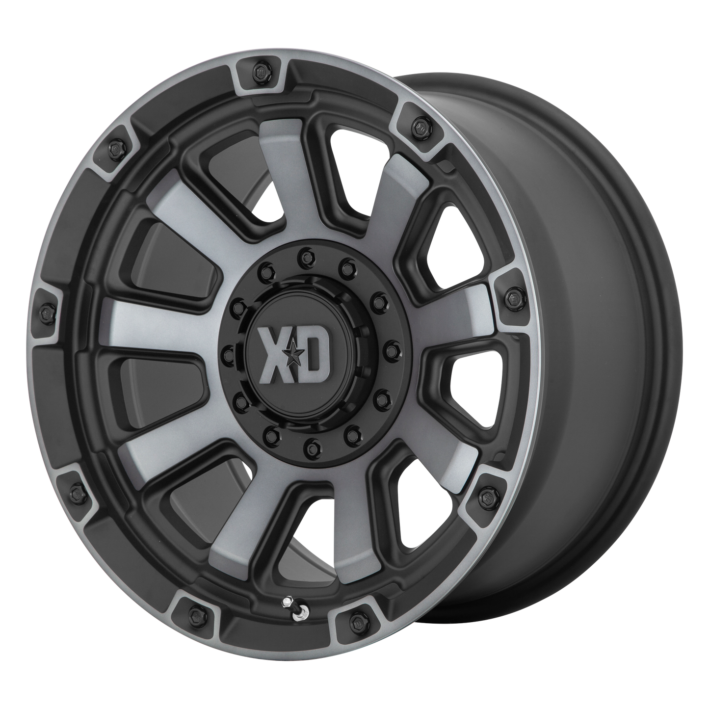 GAUNTLET 20x9 Blank SATIN BLACK W/ GRAY TINT (0 mm) - Tires and Engine Performance