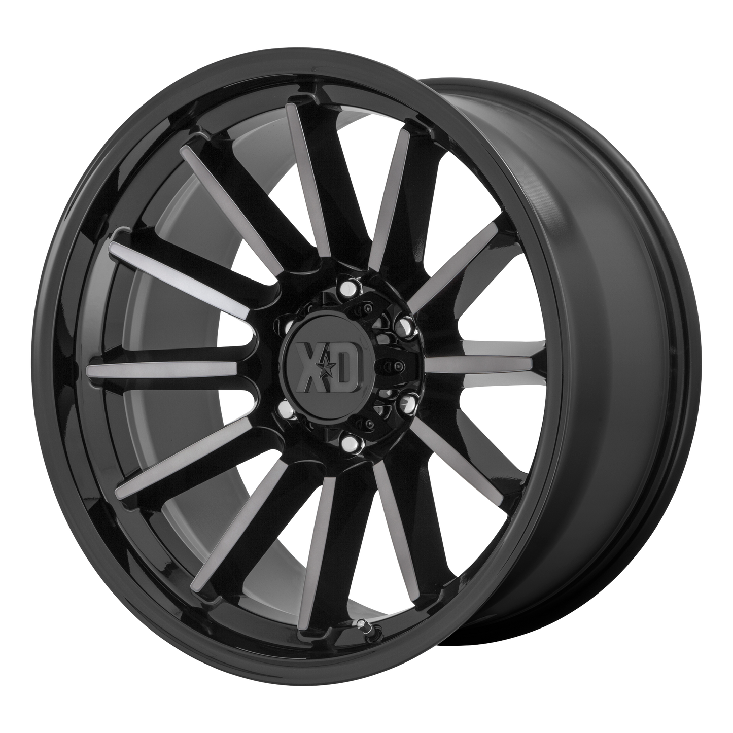XD855 20x10 5x127.00 GLOSS BLACK MACHINED W/ GRAY TINT (-18 mm) - Tires and Engine Performance