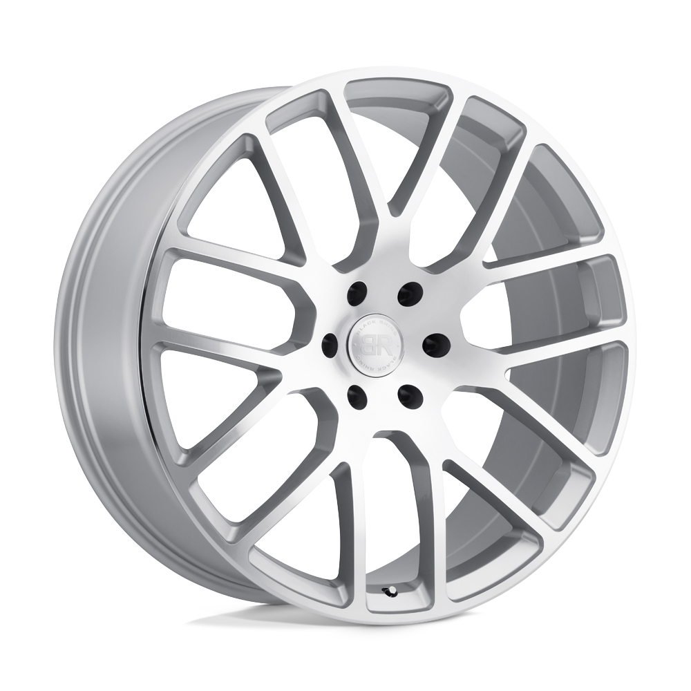 Black Rhino KUNENE 22X9.5 25 5X150/5X150 SILVER W/ MIRROR-CUT FACE