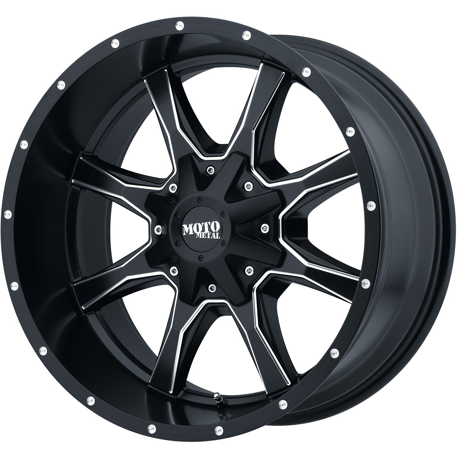 Moto Metal MO970 20x9 18 8x180 Satin Black Milled - Tires and Engine Performance