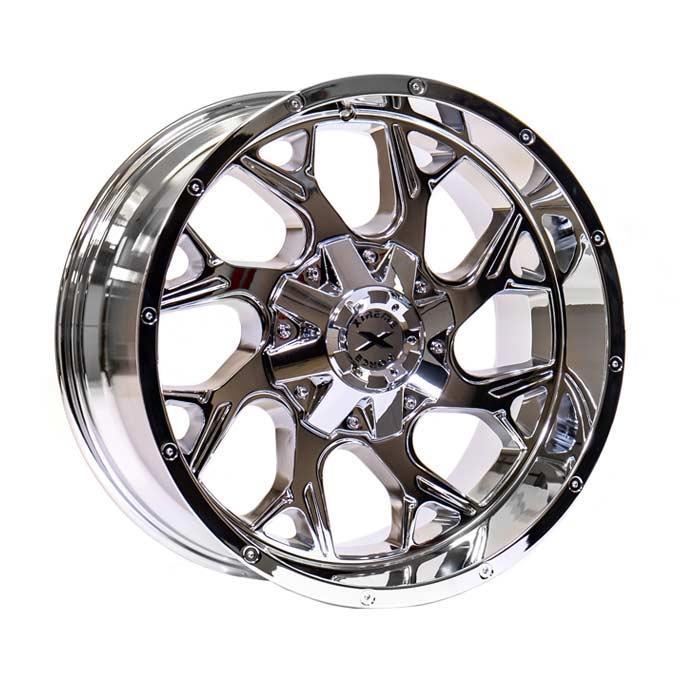 Xtreme Force Raptor 22x12 -51 8x170 Chrome (Wheel and Tire Package) - Tires and Engine Performance