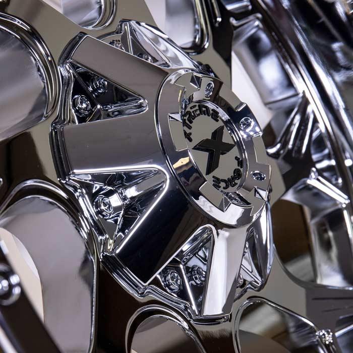 Xtreme Force Raptor 22x12 -51 5x127 (5x5) /5x139.7 (5x5.5) Chrome - Tires and Engine Performance
