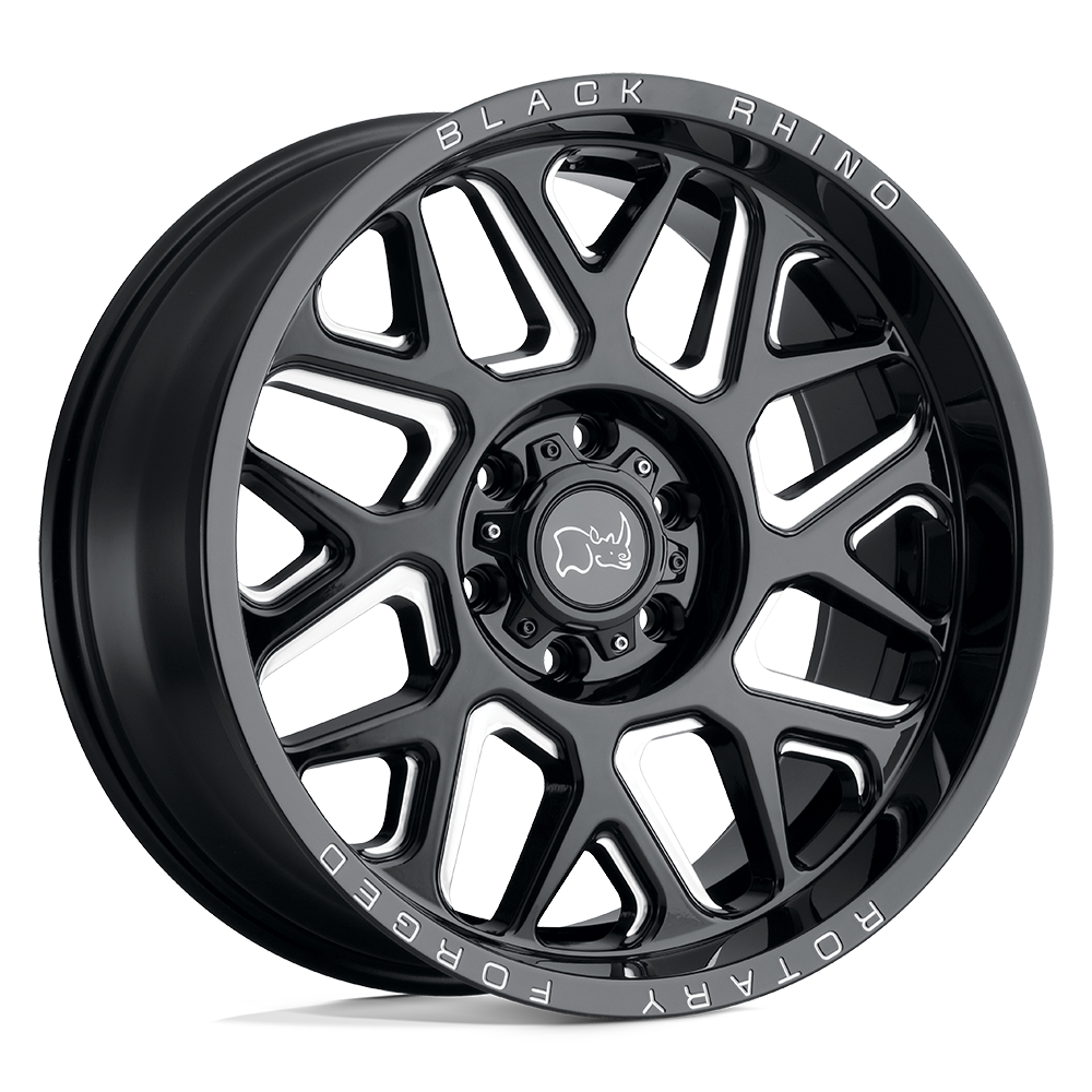 BLACK RHINO REAPER 22X11.5 -44 8X170 GLOSS BLACK & MILLED