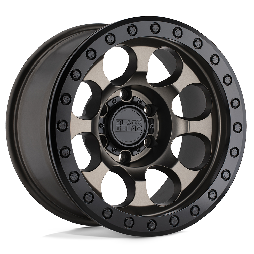 Black Rhino RIOT 17X8.5 0 6X135/6X135 MATTE BRONZE W/ BLACK RING & BOLTS