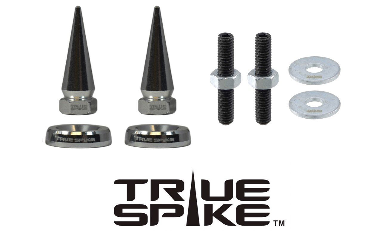 TRUE SPIKE License Plate Washer & Bullet Hardware Kit (4pc Set) LPH005/LPH006 - Tires and Engine Performance