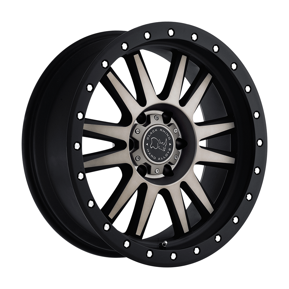 BLACK RHINO TANAY 18X8 30 5X127 MATTE BLACK W/ MACHINED FACE & DARK MATTE TINT