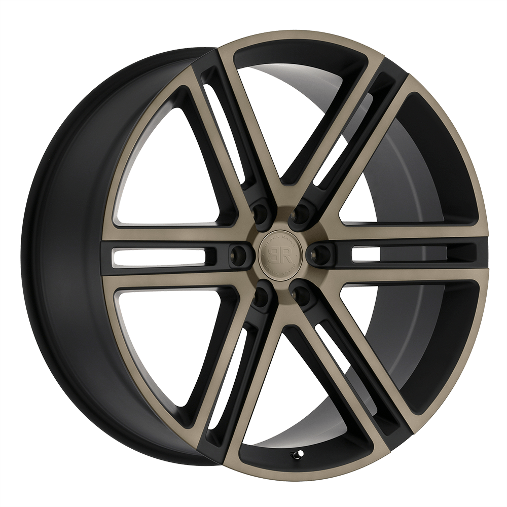 BLACK RHINO TIMBVATI 24X10 30 6X135 MATTE BLACK W/ MACHINED FACE & DARK MATTE TINT