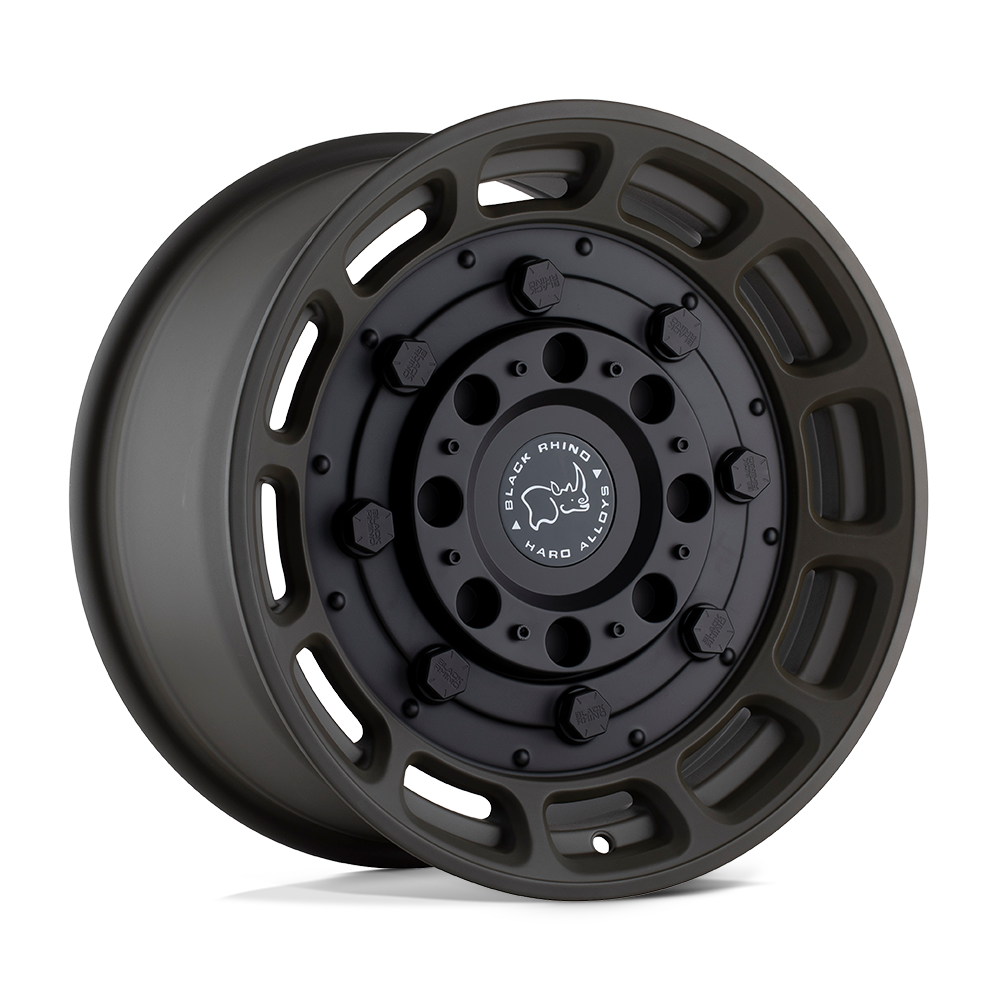 Black Rhino WARTHOG 20X9.5 -18 5X127 MATTE OLIVE DAB GREEN WITH BLACK CENTER