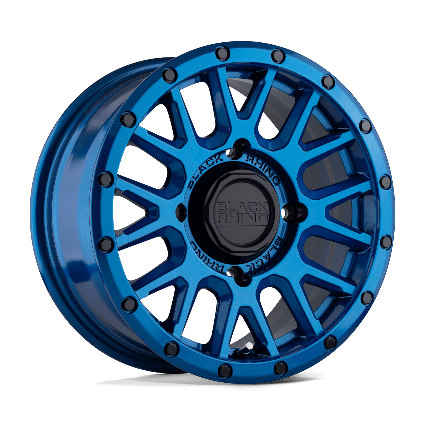 Black Rhino Powersports LA PAZ UTV 15X7 36 4X156 BLUE WITH BLACK BOLTS
