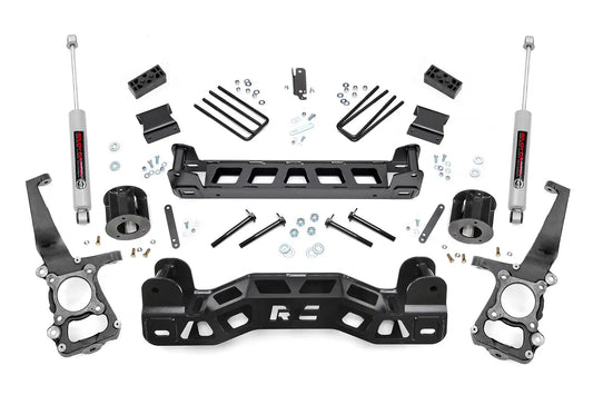 Rough Country 4 Inch Lift Kit Ford F-150 2WD (2011-2014)/With Installation Package