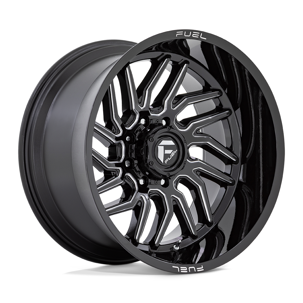 Fuel 1PC D807 HURRICANE 22X12 -44 8X170/8X6.7 GLOSS BLACK MILLED
