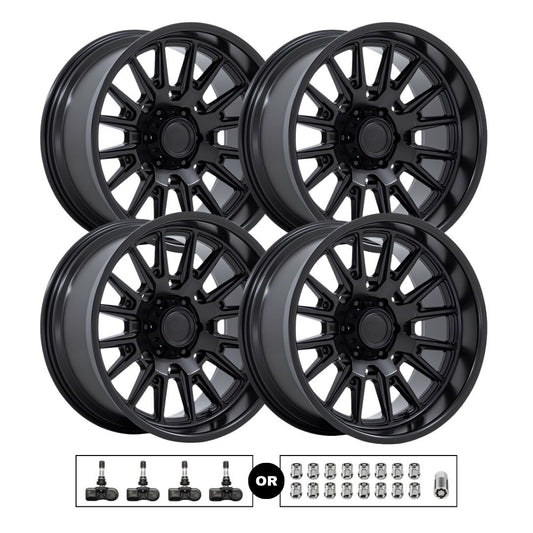 Moto Metal MO814 Tekton 20x10 5x127 4pcs | Fits Jeep Wrangler | Free TPMS Sensors or Lug Nuts