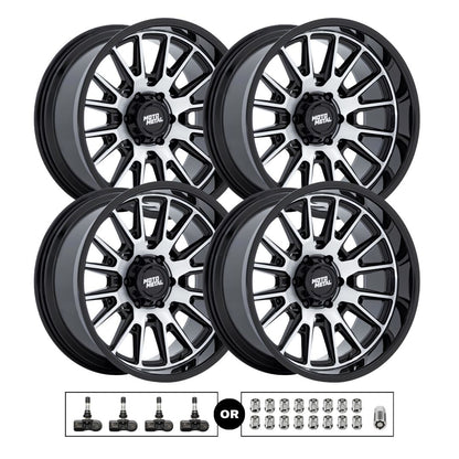 Moto Metal MO814 Tekton 20x10 6x139.7 GBM 4pcs | Fits Chevy Silverado 1500 | Free TPMS Sensors or Lug Nuts