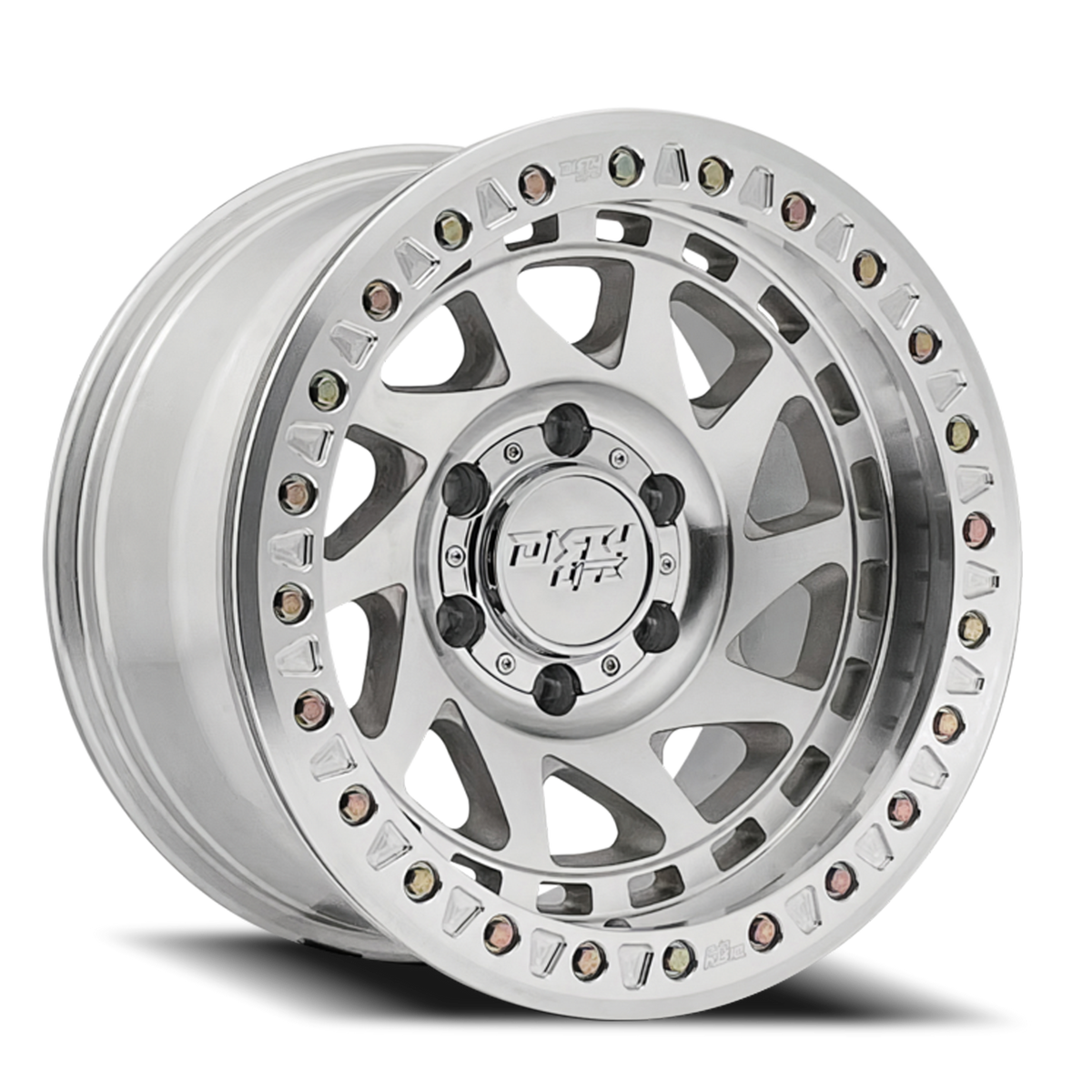 Dirty Life 9313 Enigma Race - 17x9 -12mm 8x170 Machined Wheel | 9313-7970M12