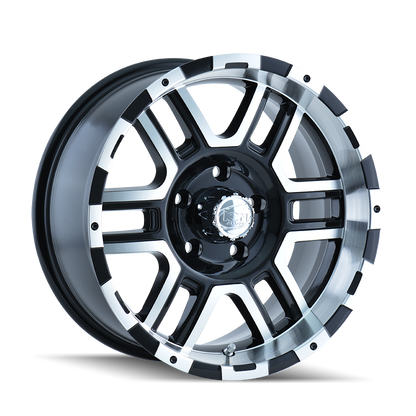 ION 179 16X8 10 5x114.3 BLACK/MACHINED