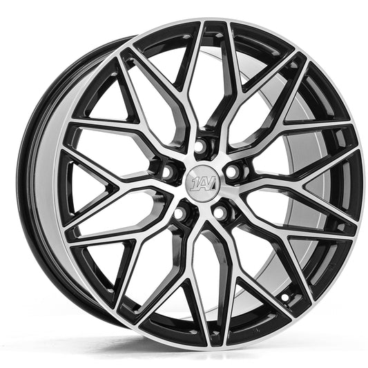 1AV ZX12 19x8.5 40 5x115 BLACK AND POLISHED FACE