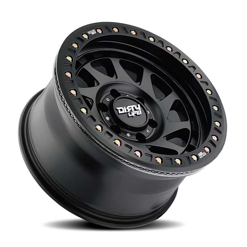 Dirty Life 9313 Enigma Race - 17x9 -38mm 6x139.7 (6x5.5) Matte Black Wheel | 9313-7983MB38
